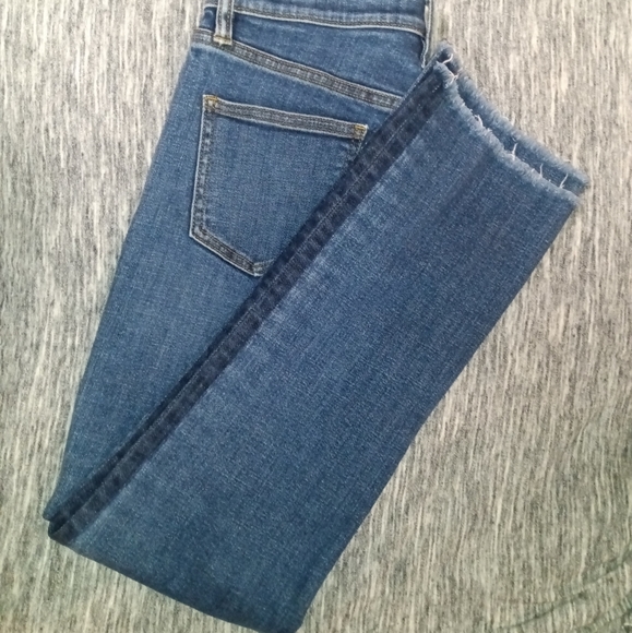 Tory Burch | Harley Jeans Rain Wash Raw Frayed Hem Jeans Womens Size 26 - Picture 7 of 16